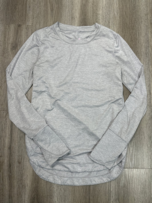 Athletic Top Long Sleeve Crewneck By Athleta In Grey, Size: Xs