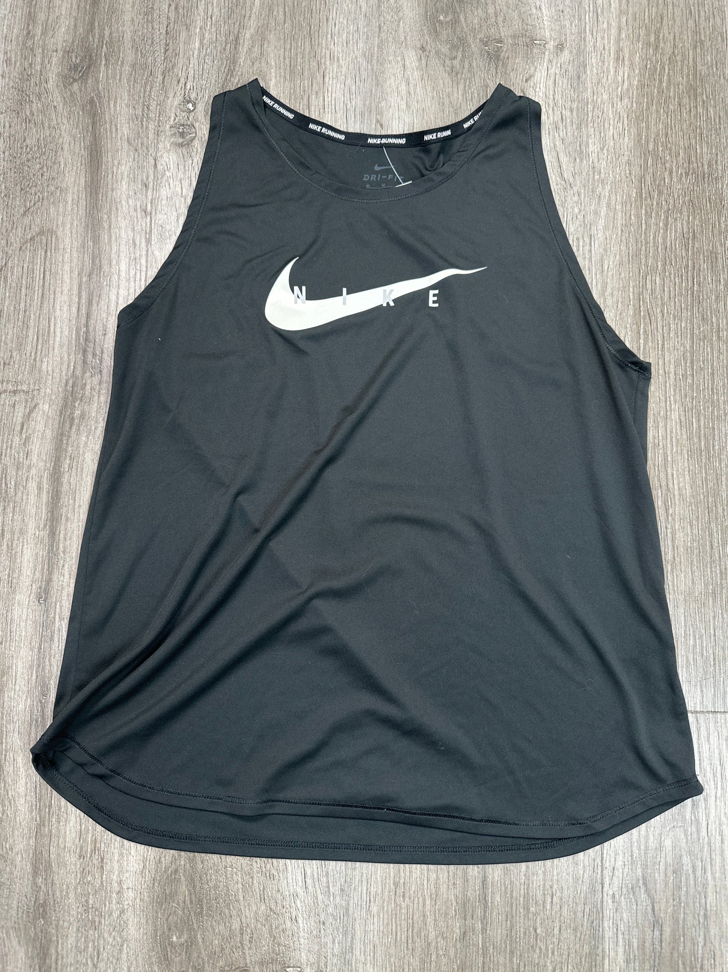 Athletic Tank Top By Nike Apparel In Black, Size: M