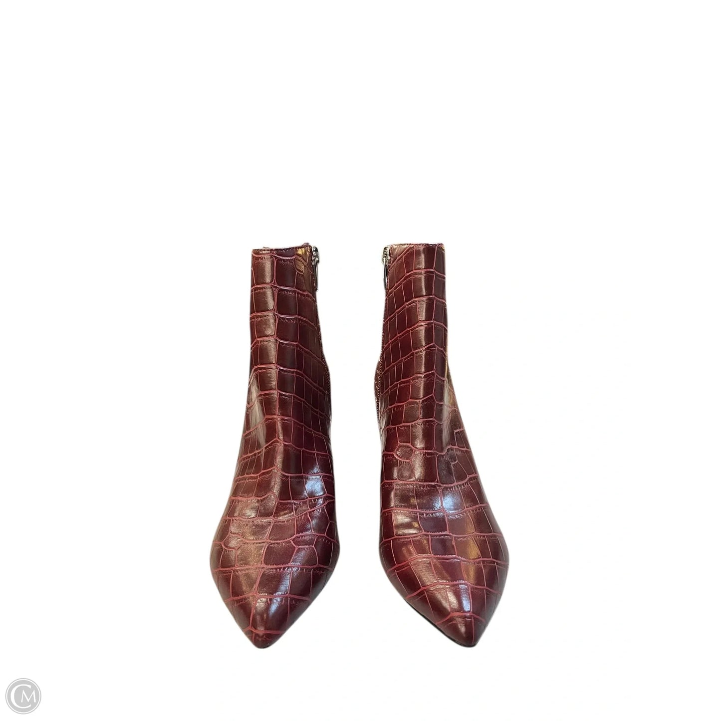 Boots Ankle Heels By Marc Fisher In Red, Size: 6.5