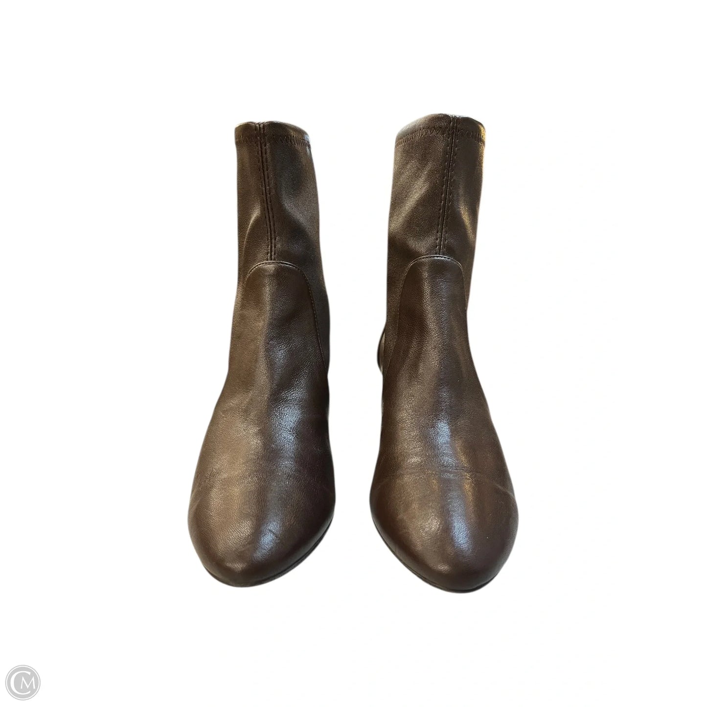 Boots Designer By Stuart Weitzman In Brown, Size: 6.5