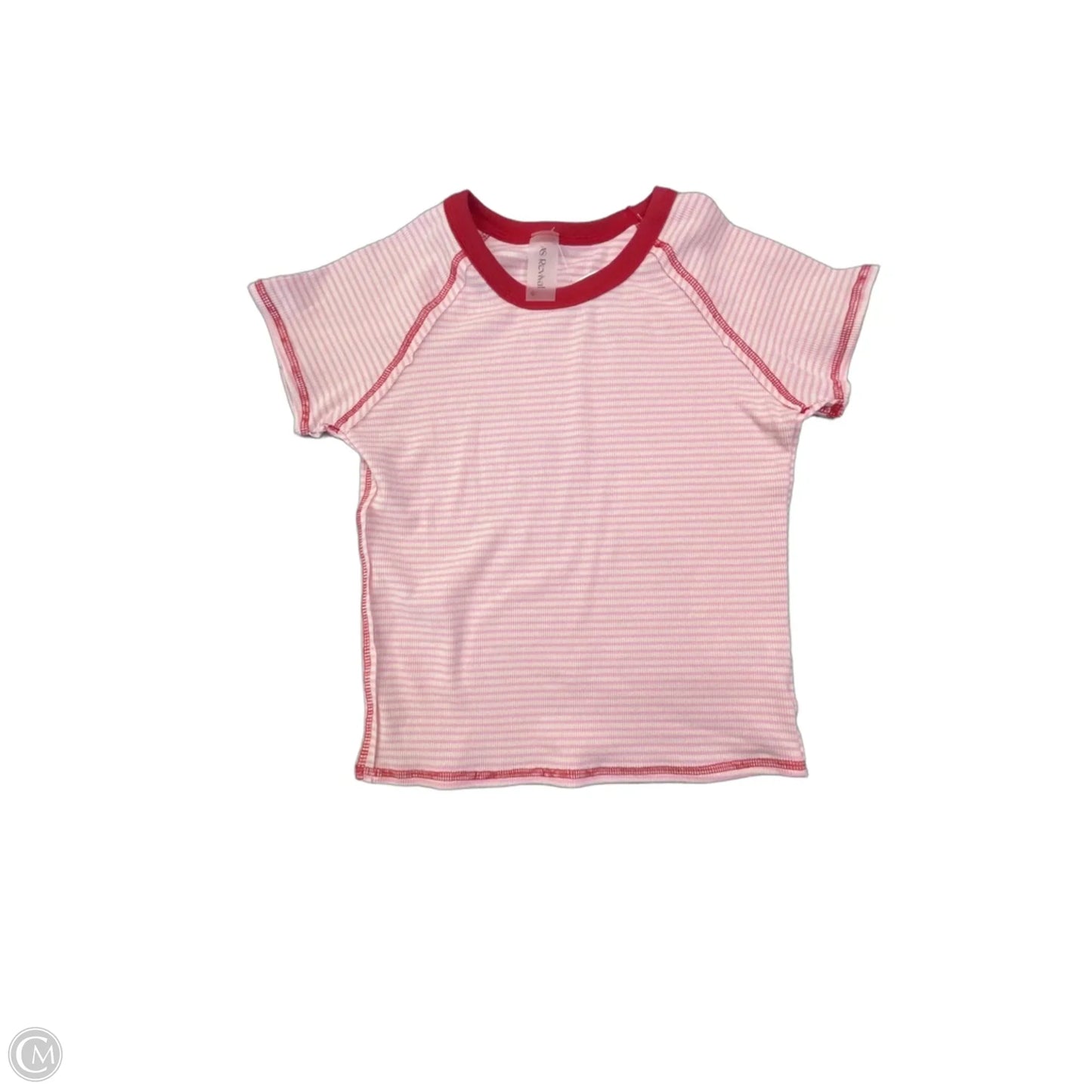 Top Short Sleeve By As Revival In Pink & Red, Size: L