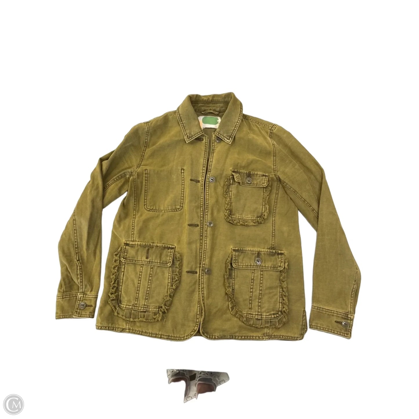 Jacket Denim By Anthropologie In Green, Size: Xs
