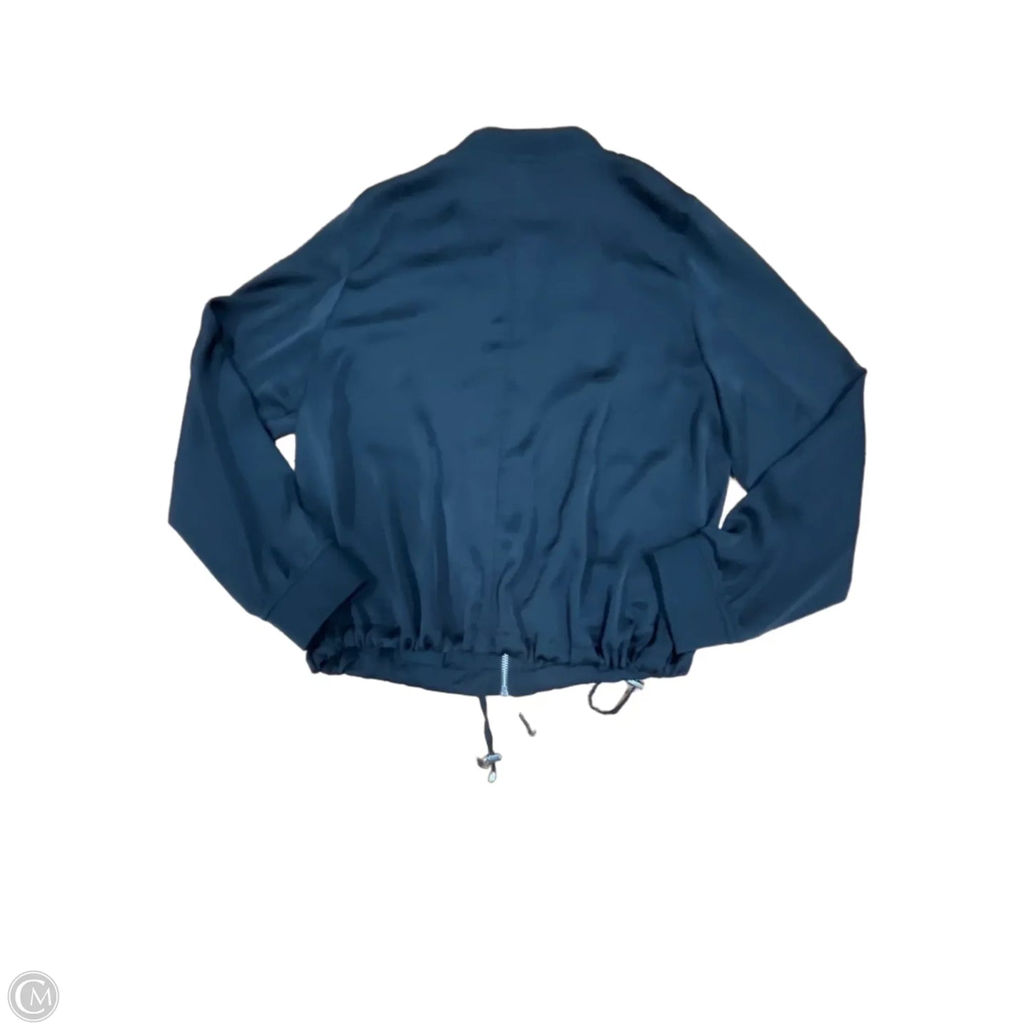 Jacket Windbreaker By Chicos In Black, Size: M