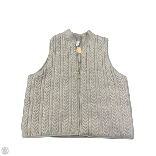 Vest Sweater By Joie In Tan, Size: Xl
