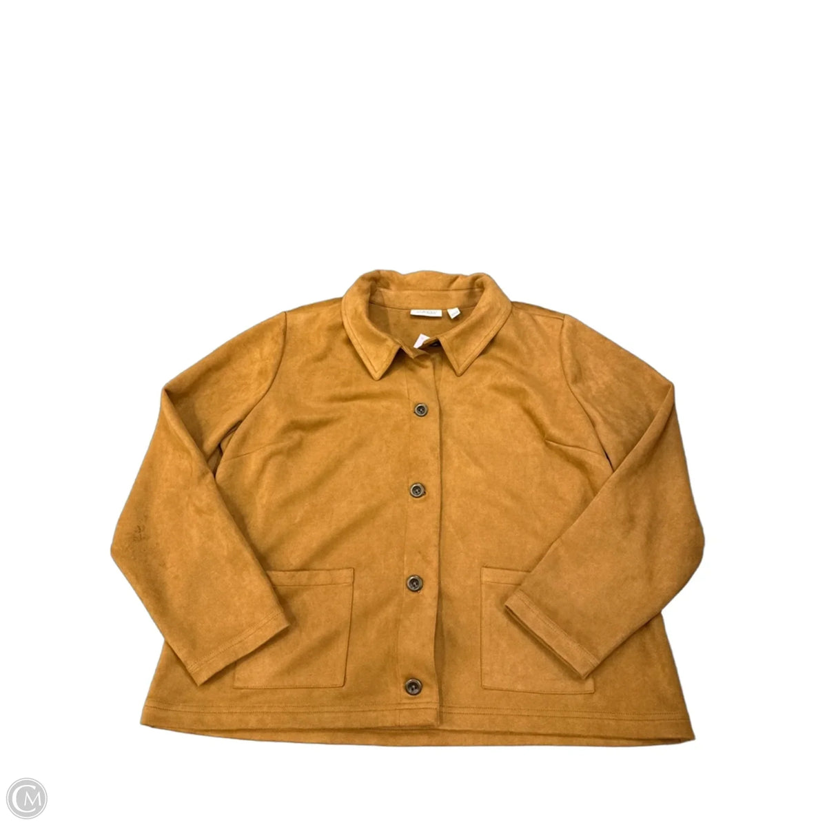 Jacket Shirt By D&co. In Tan, Size: L