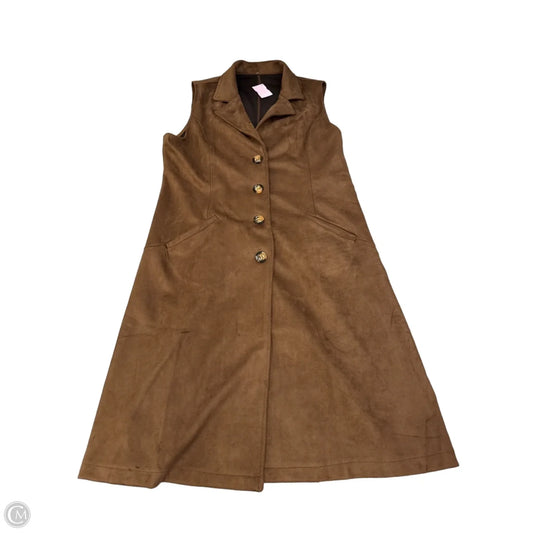 Vest Other By Clothes Mentor In Brown, Size: Xl