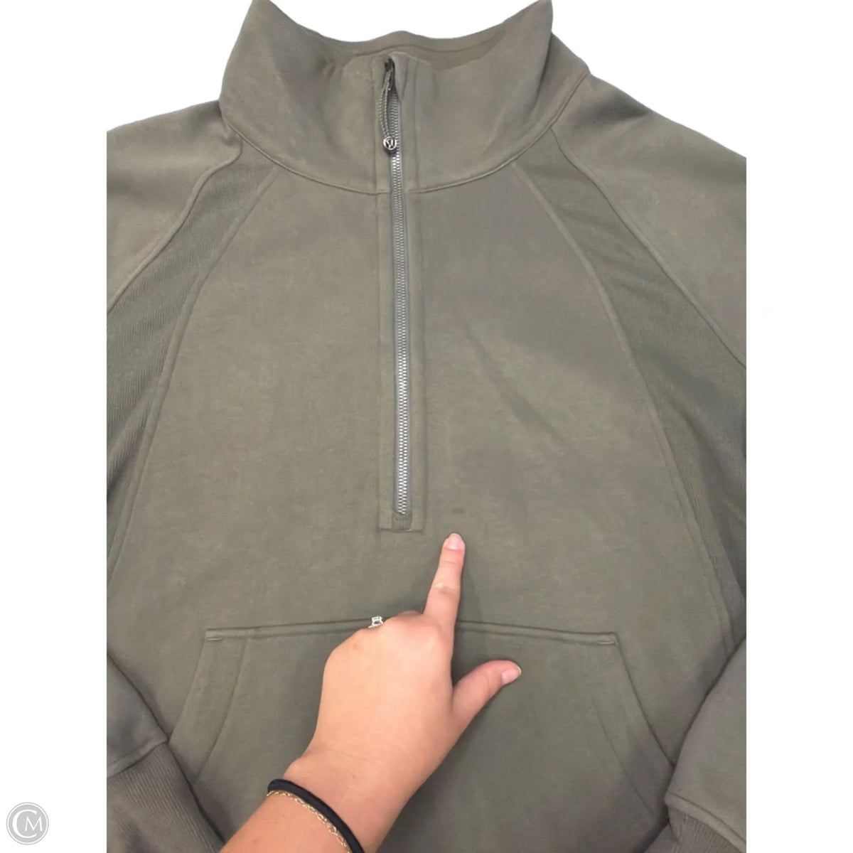 Sweatshirt Collar By Lululemon In Green, Size: Xxl