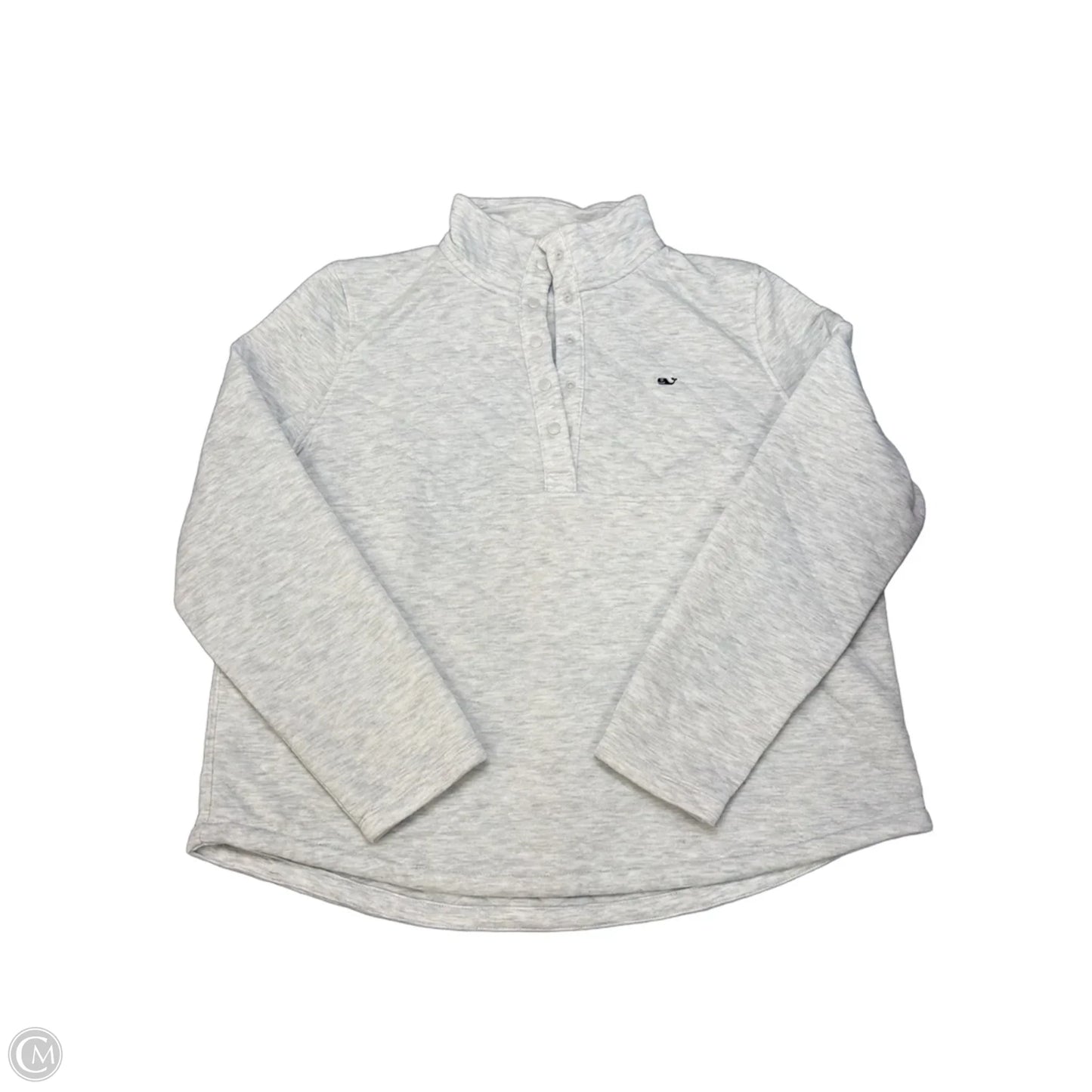 Sweatshirt Collar By Vineyard Vines In Grey, Size: Xl