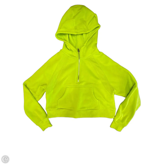 Sweatshirt Hoodie By Clothes Mentor In Green, Size: M