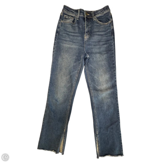 Jeans Straight By Cello In Blue Denim, Size: 4