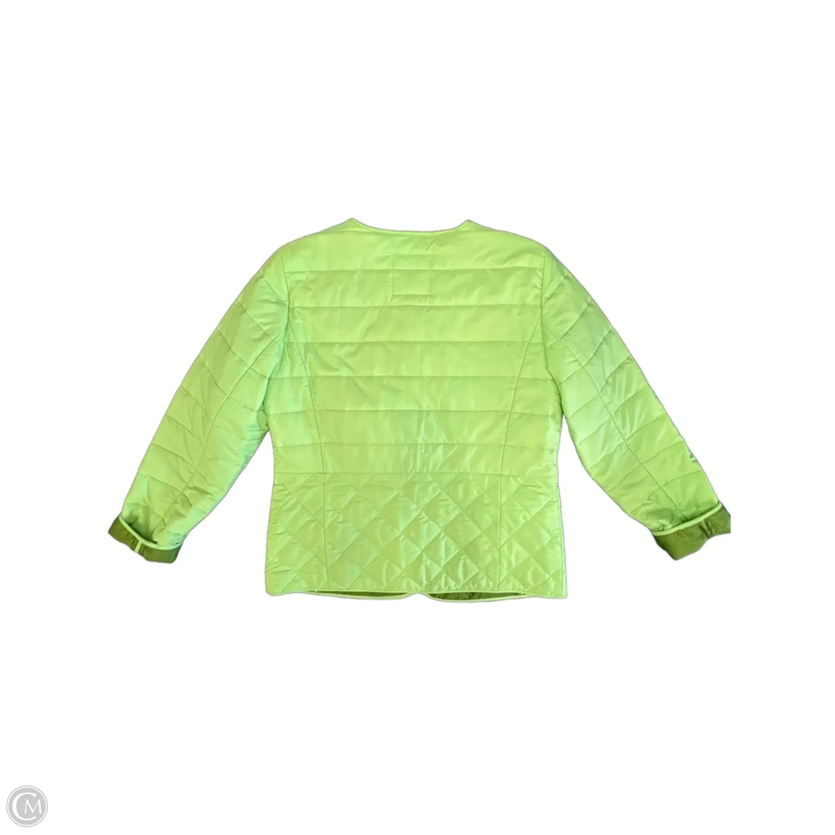 Jacket Puffer & Quilted By Talbots In Green, Size: M