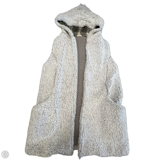Vest Faux Fur & Sherpa By Hem & Thread In Grey, Size: S