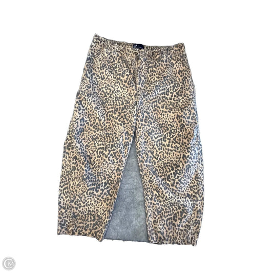 Pants Cropped By Gap In Animal Print, Size: Xl