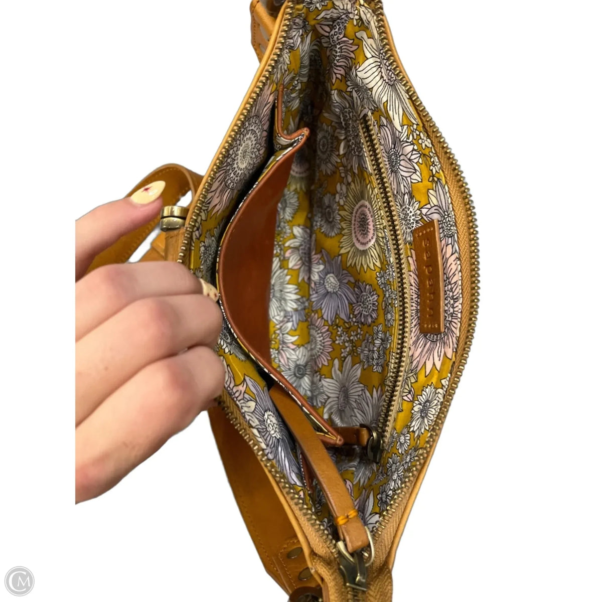 Crossbody Leather By Cma, Size: Small
