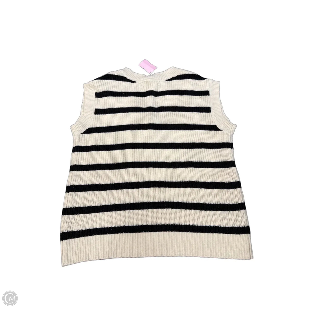 Vest Sweater By Marled In Striped Pattern, Size: M