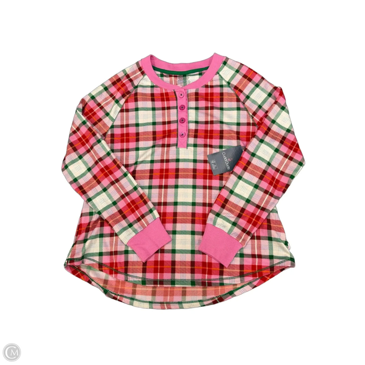 Pajamas 2pc By Cuddl Duds In Plaid Pattern, Size: S