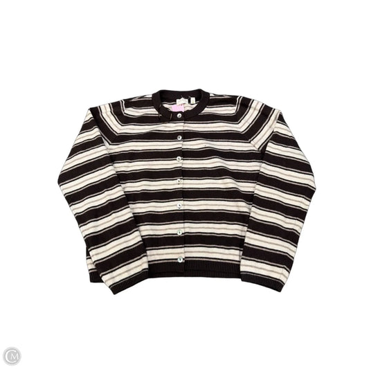 Sweater Cardigan By Cyrus In Striped Pattern, Size: M
