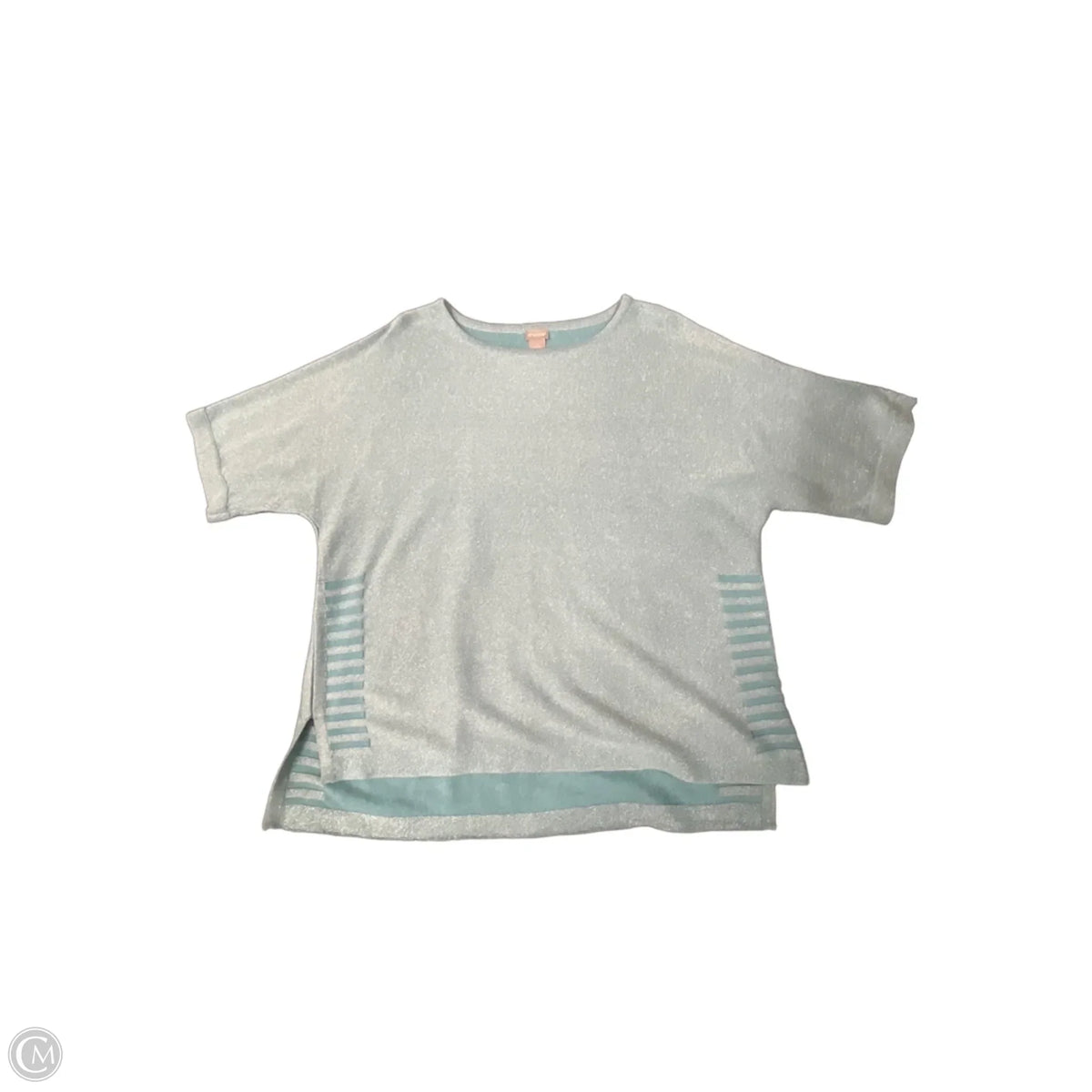 Top Short Sleeve By Chicos In Blue, Size: L