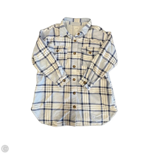 Jacket Shirt By Maurices In Plaid Pattern, Size: Xl