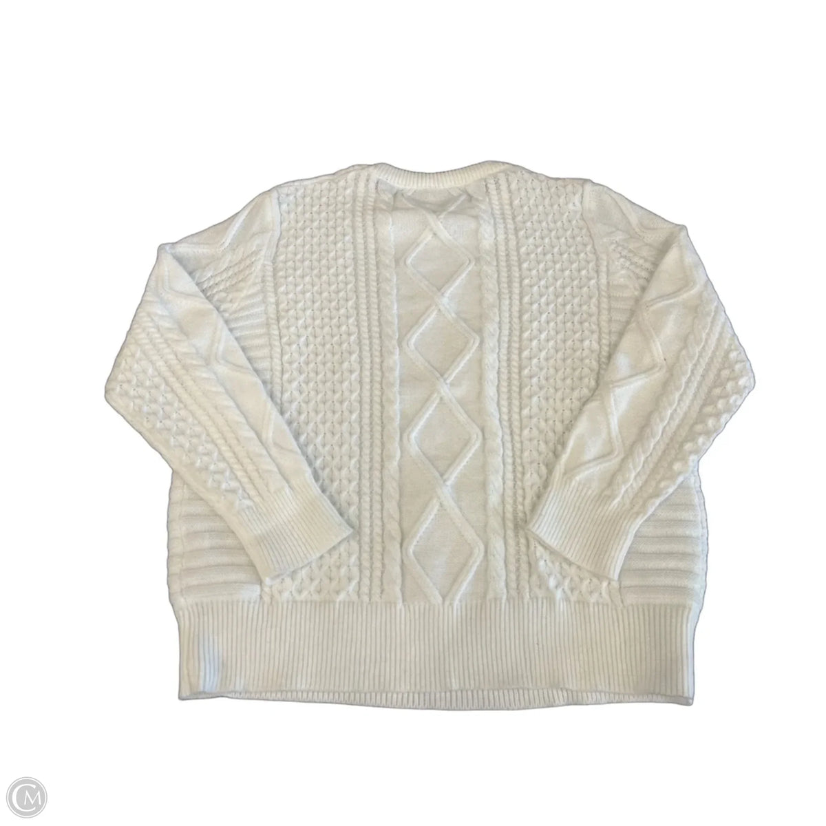Sweater By Grecerelle In White, Size: 2x
