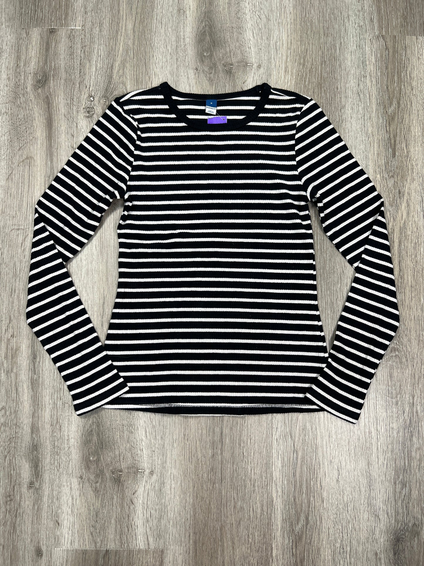 Striped Pattern Top Long Sleeve Basic Old Navy , Size M