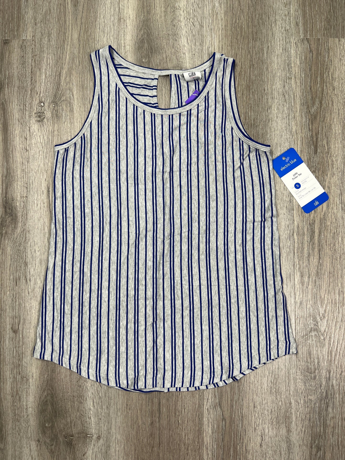 Striped Pattern Tank Top Cabi, Size S