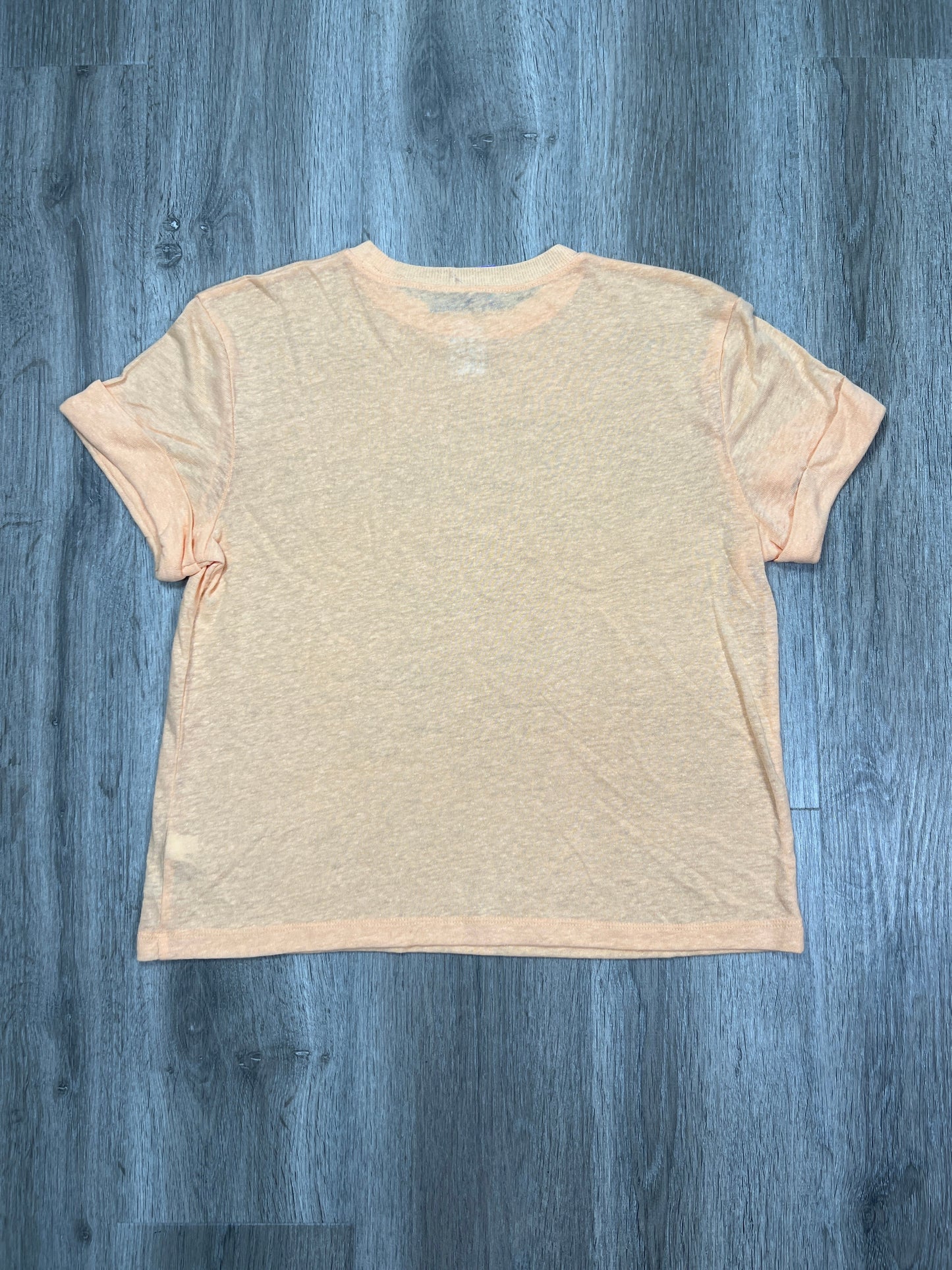 Orange Top Short Sleeve Basic A New Day, Size Xs