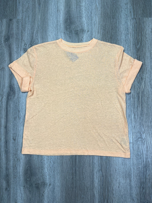 Orange Top Short Sleeve Basic A New Day, Size Xs