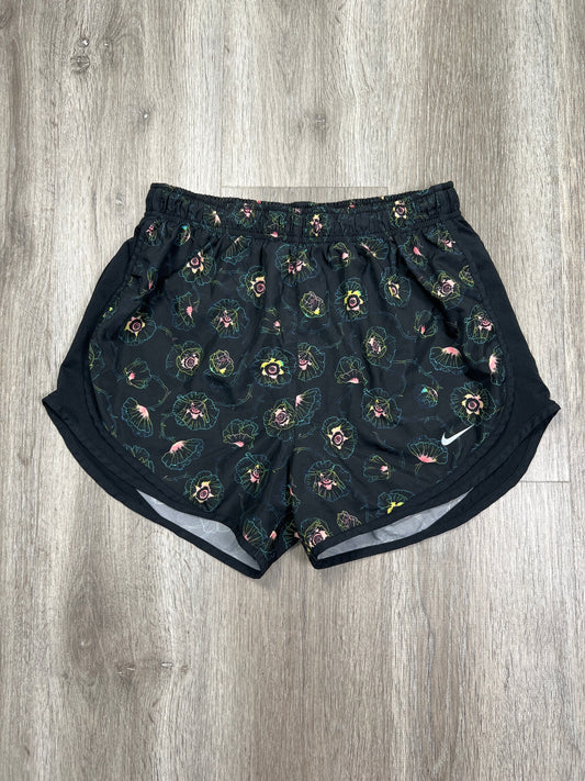Floral Print Athletic Shorts Nike Apparel, Size M