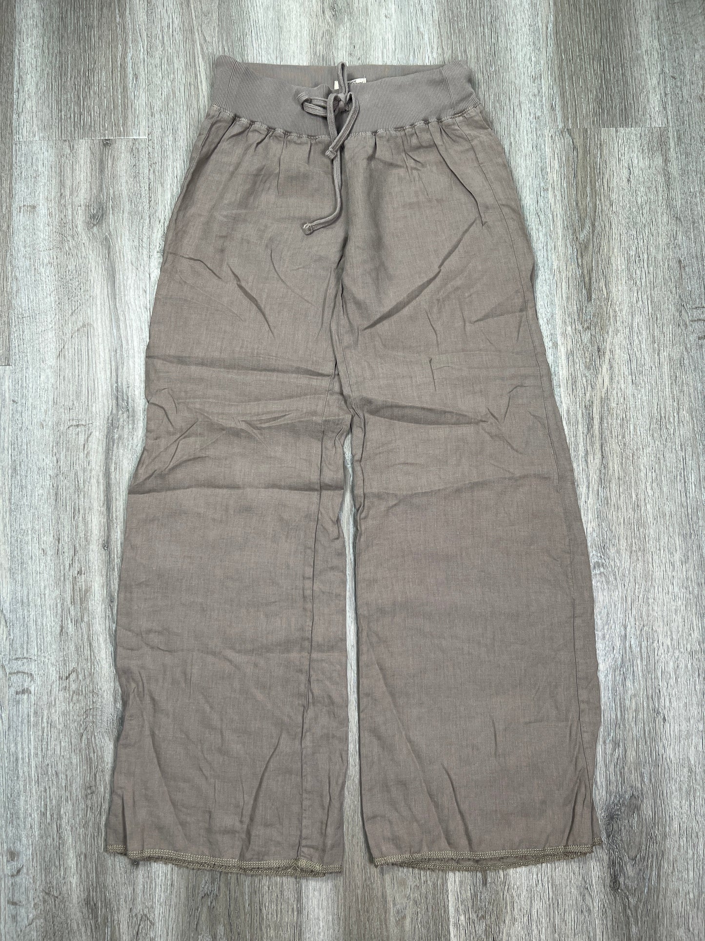 Brown Pants Linen Lucky Brand, Size S