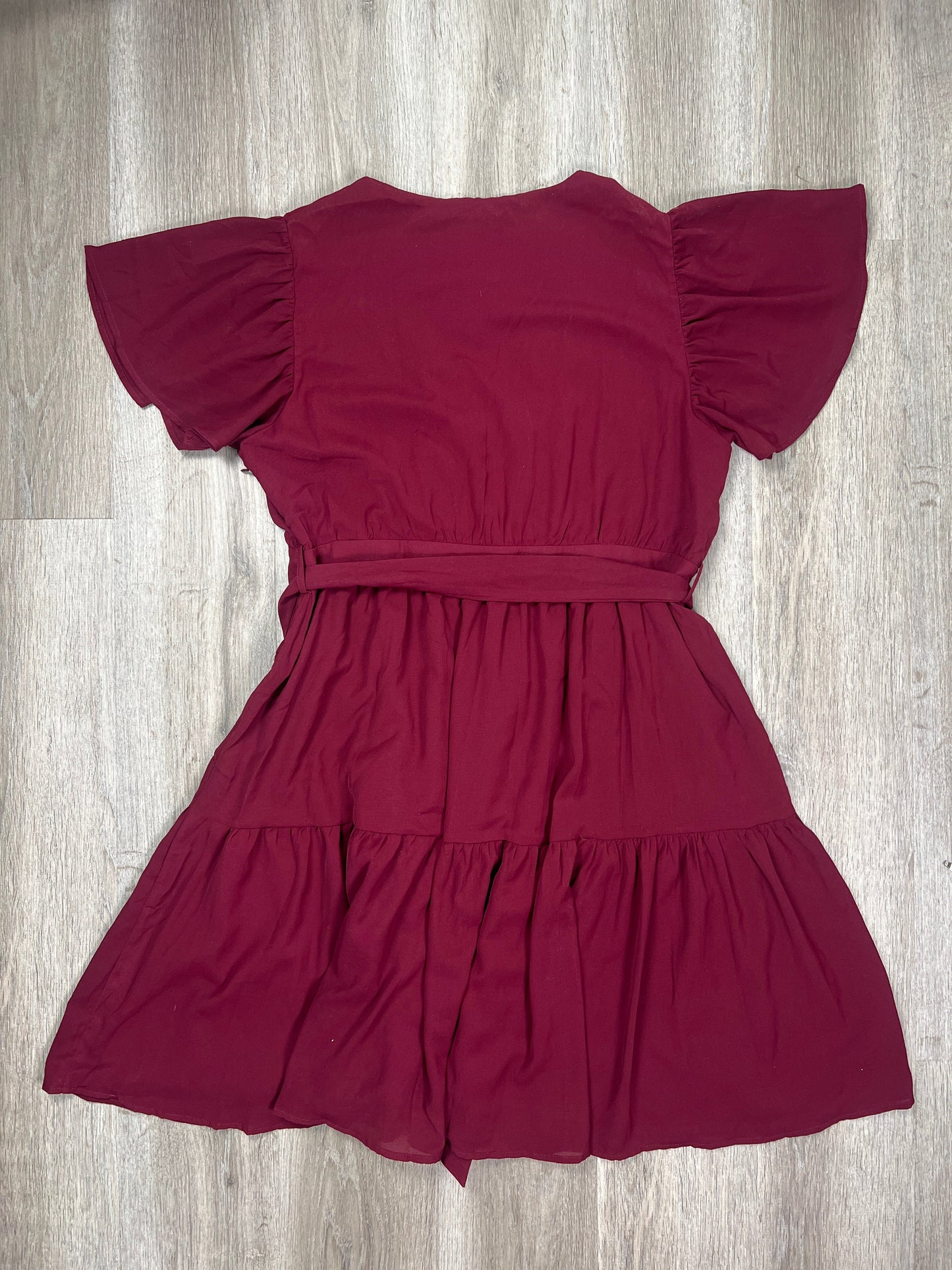 Red Dress Casual Midi MIKAROSE, Size 2x