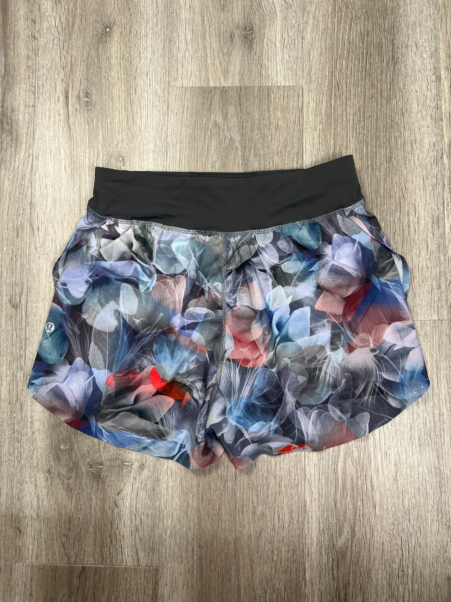 Floral Print Athletic Shorts Lululemon, Size S