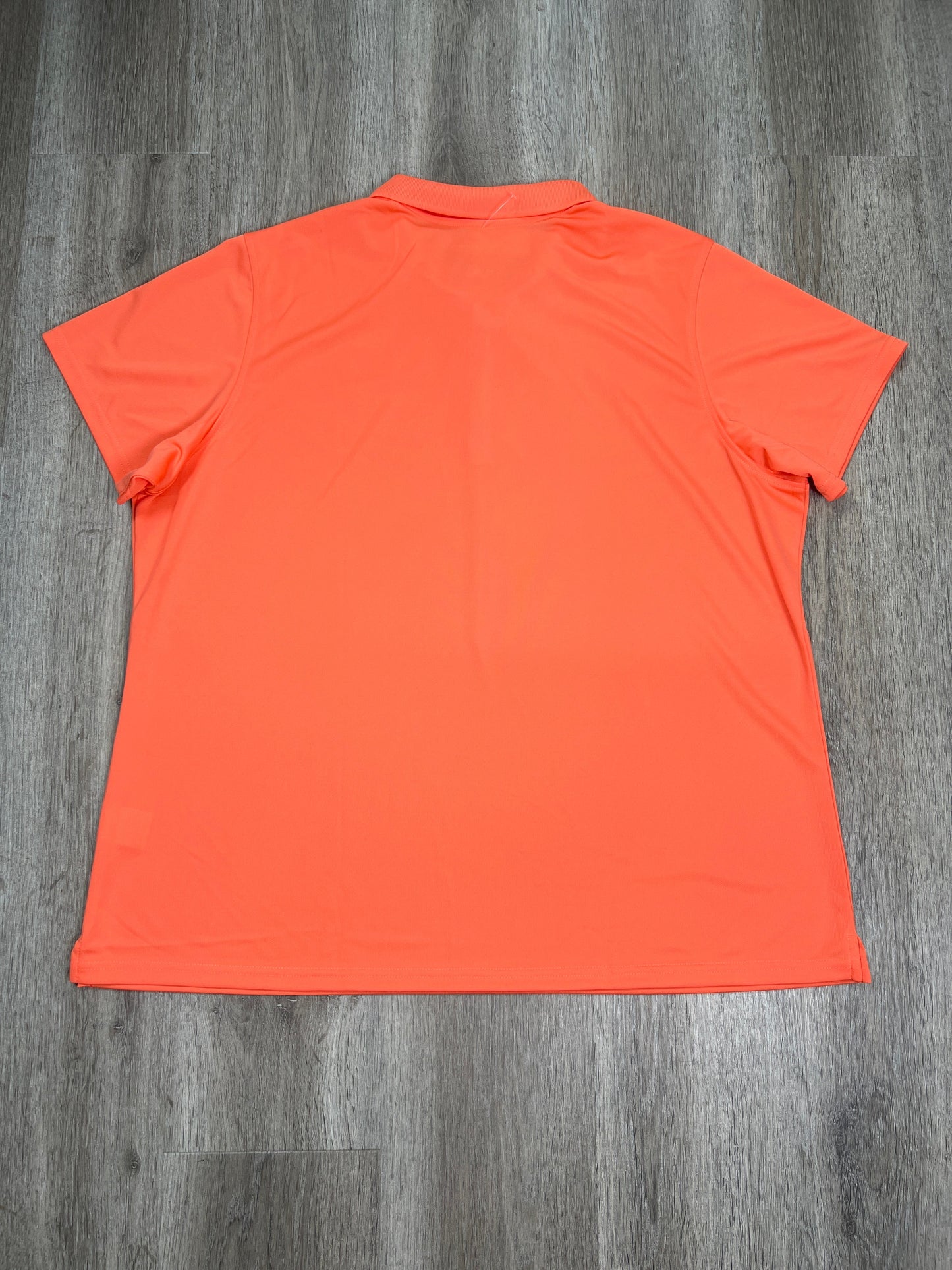 Orange Athletic Top Short Sleeve PORT AUTHORITY, Size 3x