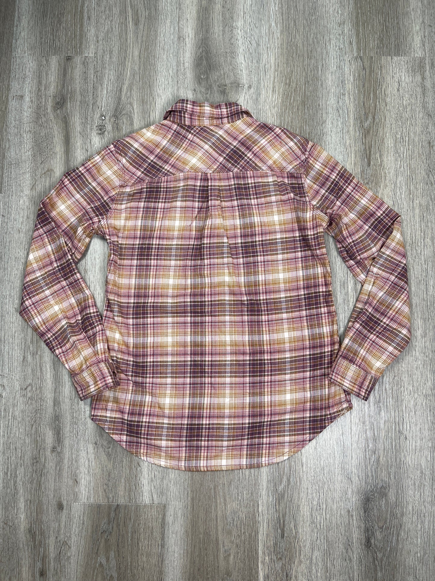 Plaid Pattern Top Long Sleeve Carhartt, Size S