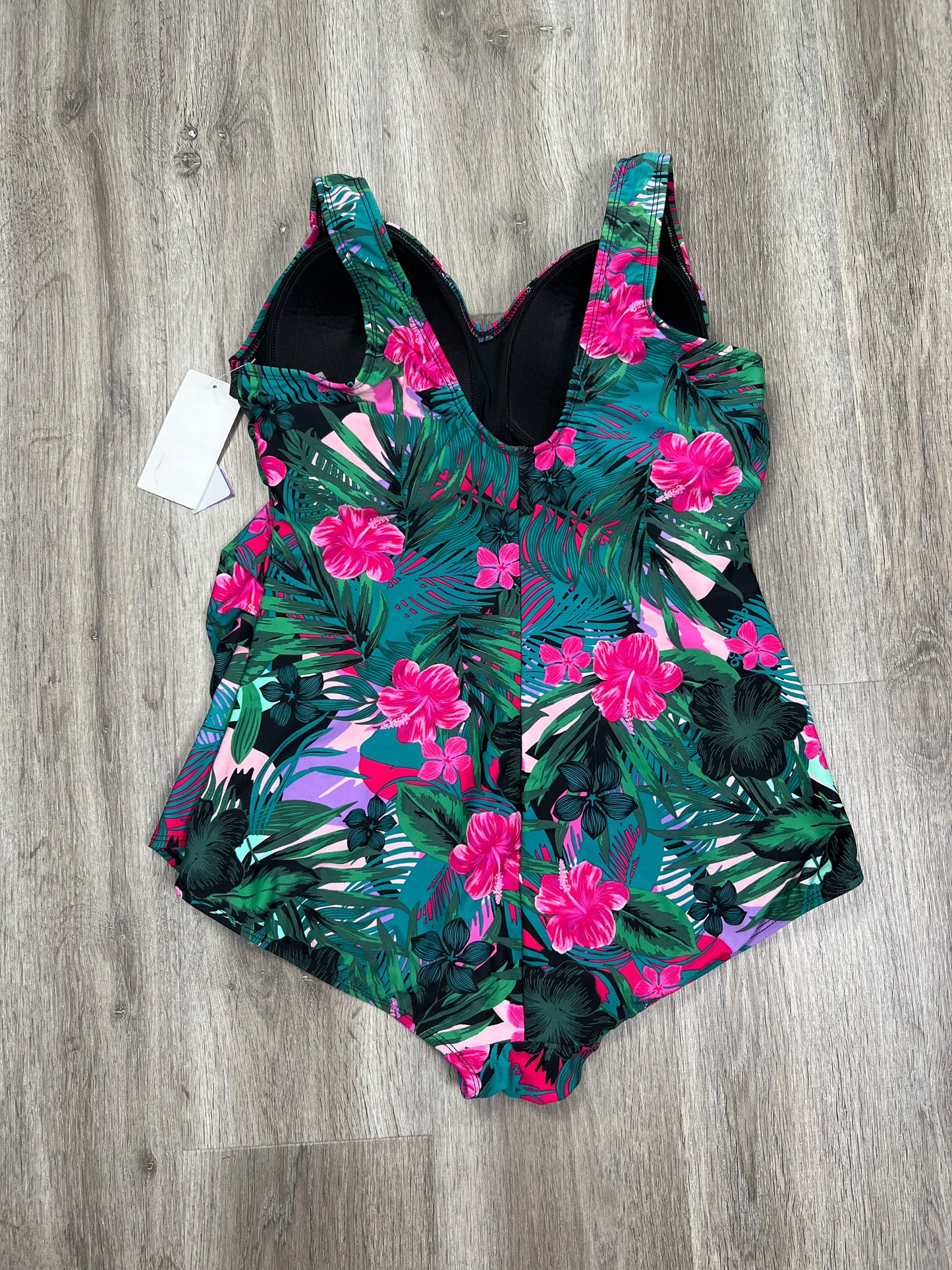 Floral Print Swimsuit Swimsuits for all, Size 2x