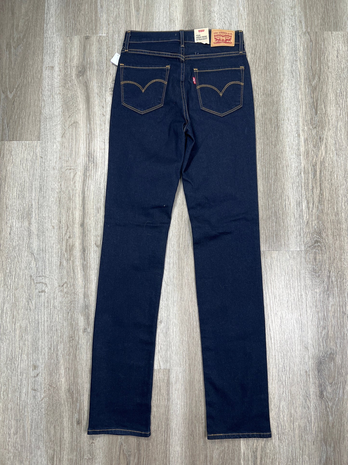 Blue Denim Jeans Straight Levis, Size 0
