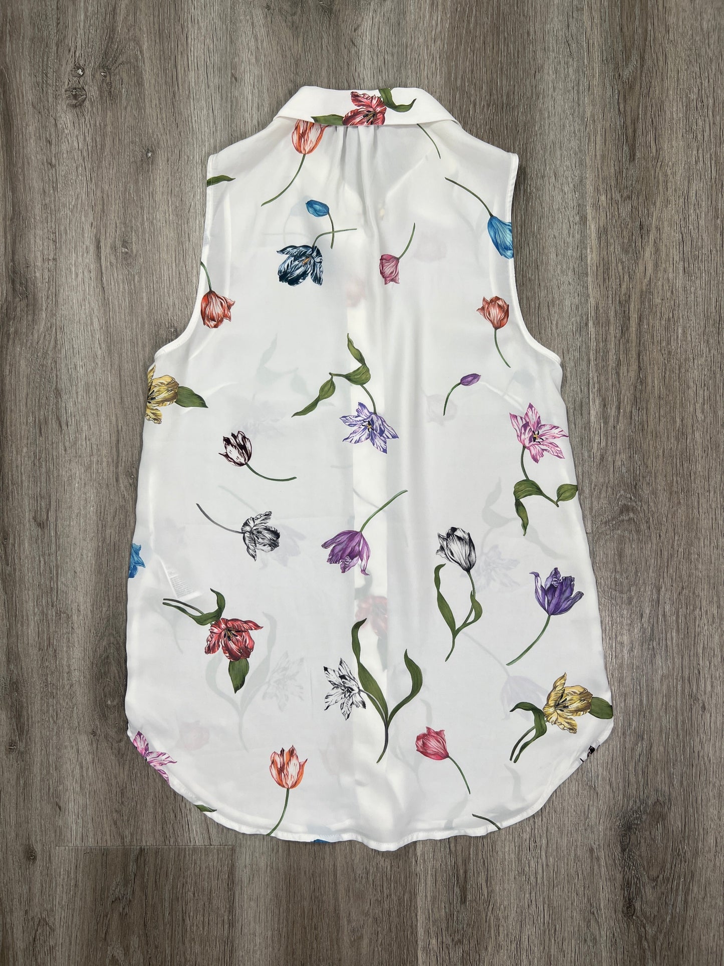 Floral Print Blouse Sleeveless H&m, Size S