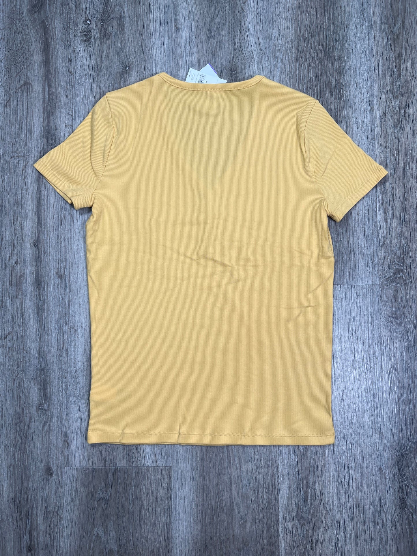 Yellow Top Short Sleeve Basic Gap, Size M