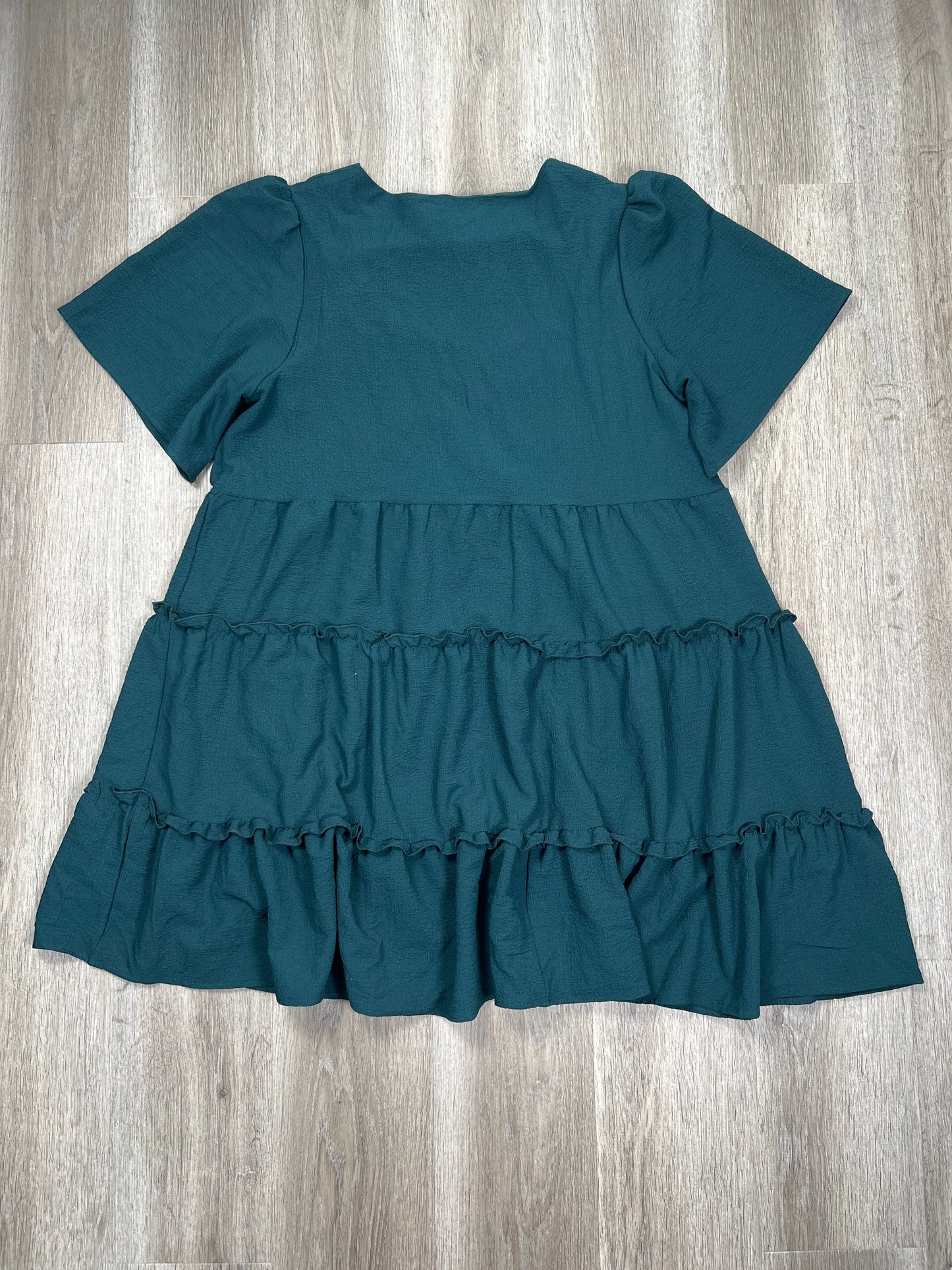 Green Dress Casual Short ARULA, Size 2x