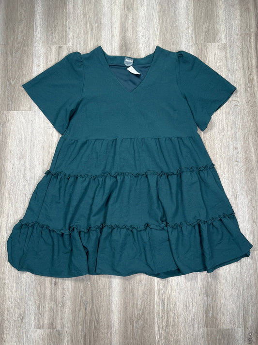 Green Dress Casual Short ARULA, Size 2x