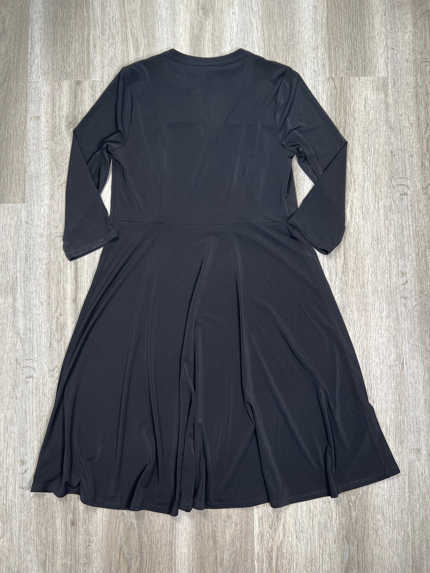 Black Dress Casual Midi Talbots, Size L