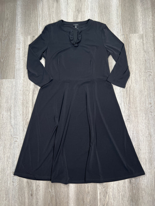 Black Dress Casual Midi Talbots, Size L