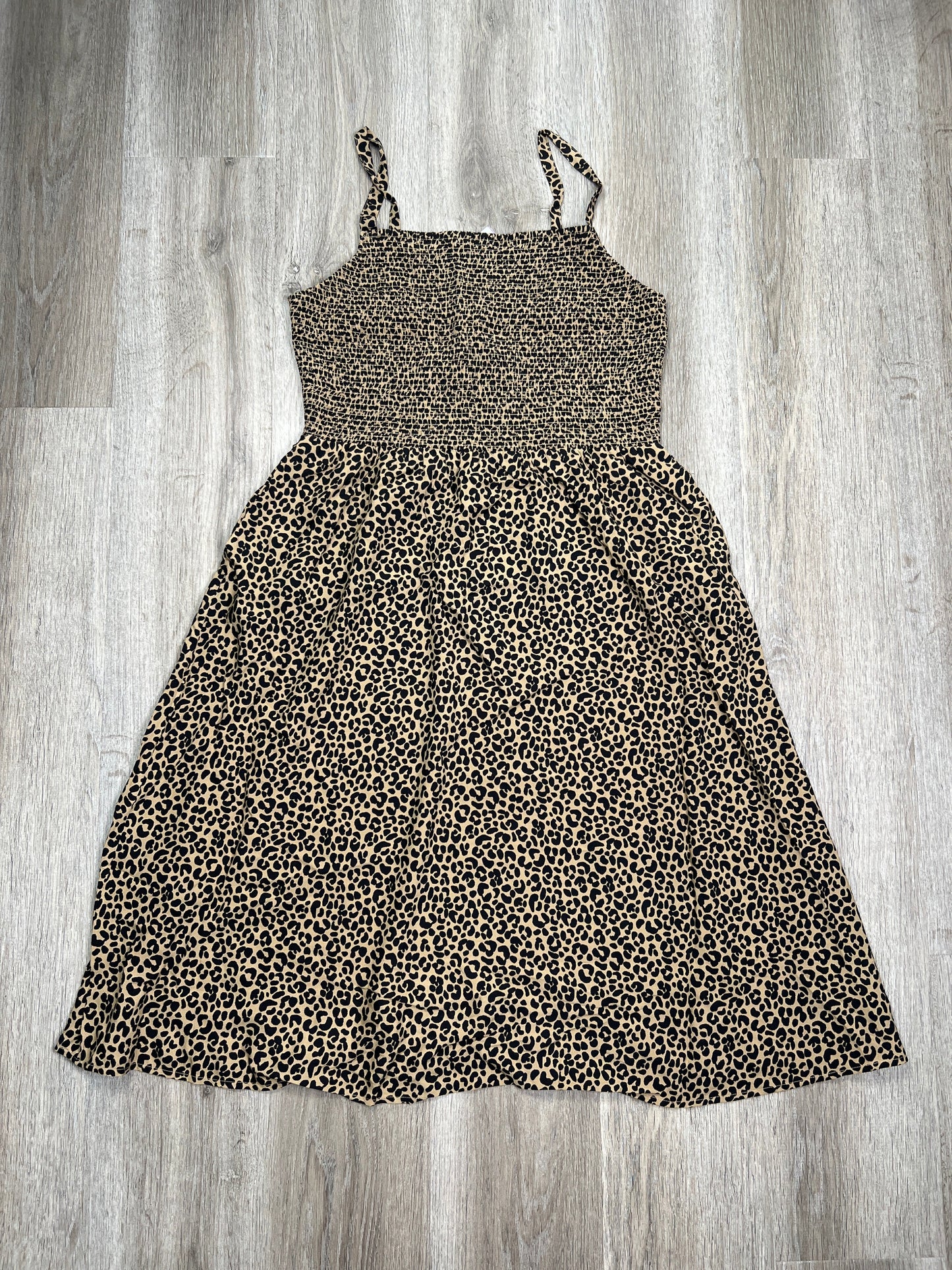 Leopard Print Dress Casual Midi Old Navy, Size L
