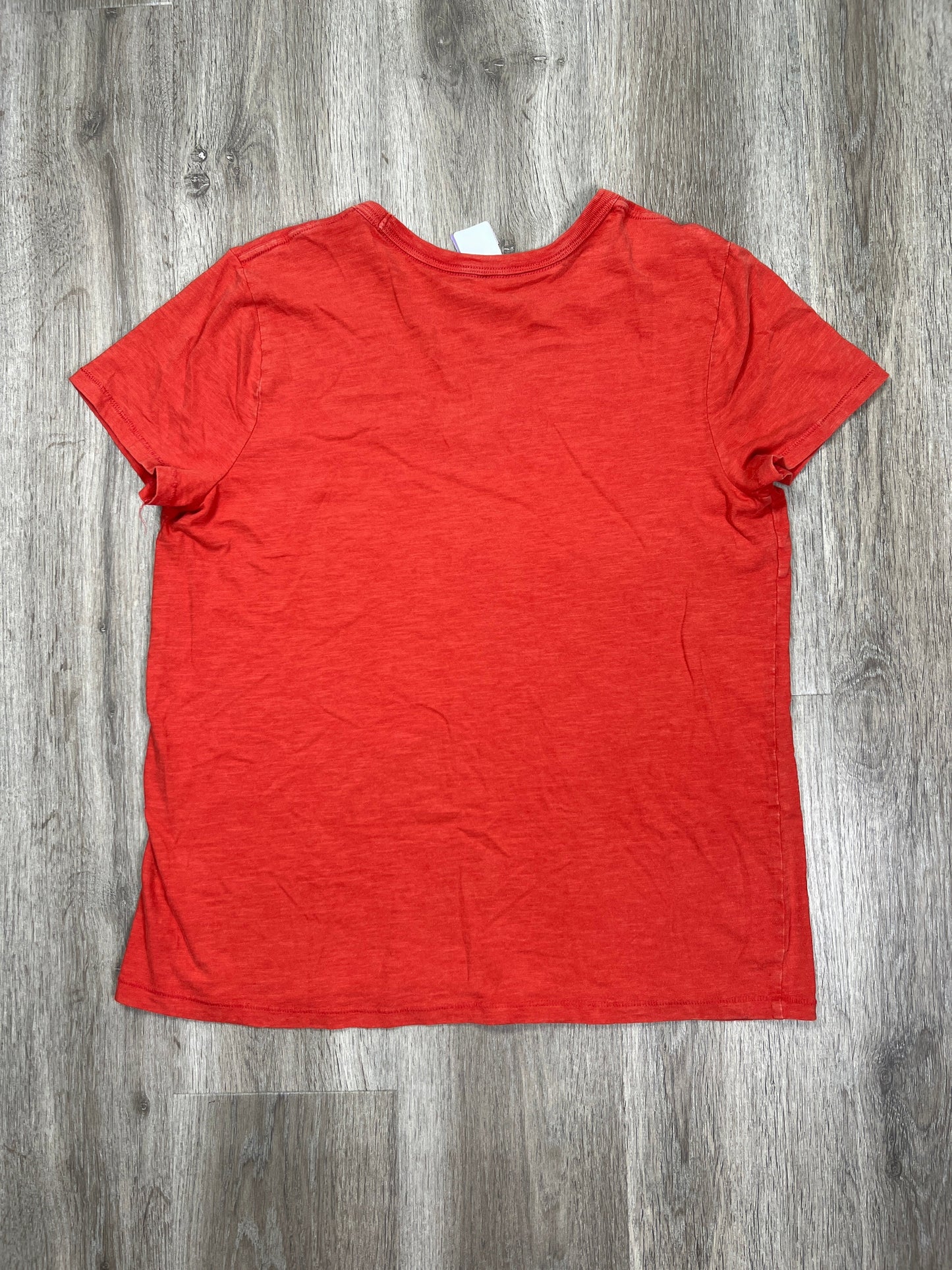 Orange Top Short Sleeve Basic Universal Thread, Size L