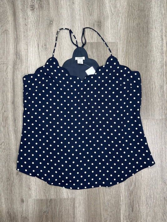 Polkadot Pattern Blouse Sleeveless J. Crew, Size M