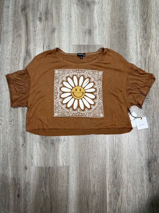 Brown Top Short Sleeve ORIGINALITY, Size L