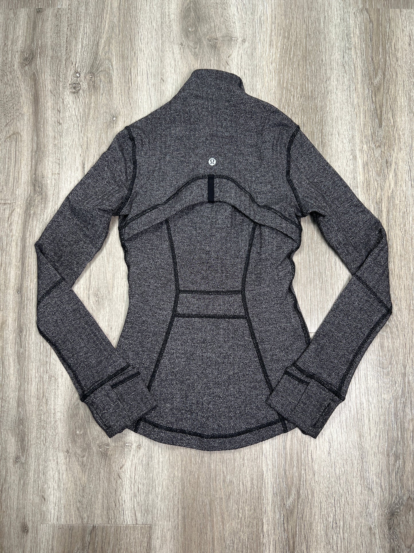 Black & Grey Athletic Jacket Lululemon, Size Xs