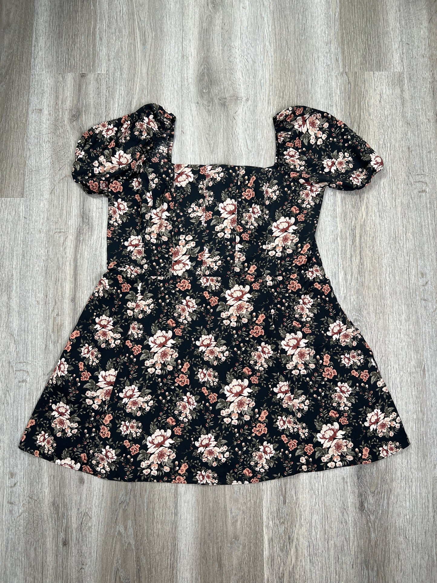 Floral Print Dress Casual Short Abercrombie And Fitch, Size Xl