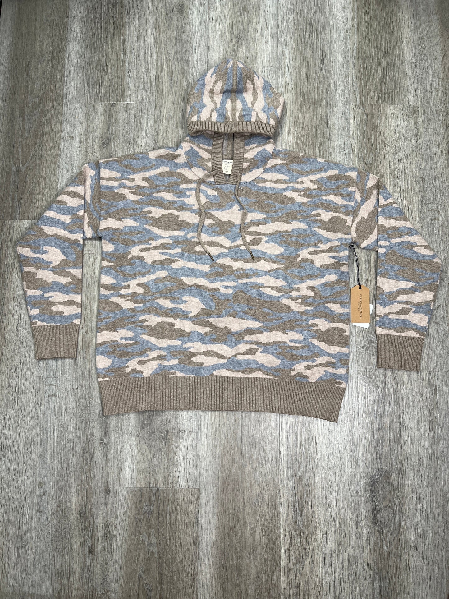 Camouflage Print Sweater Christian Siriano, Size Xl