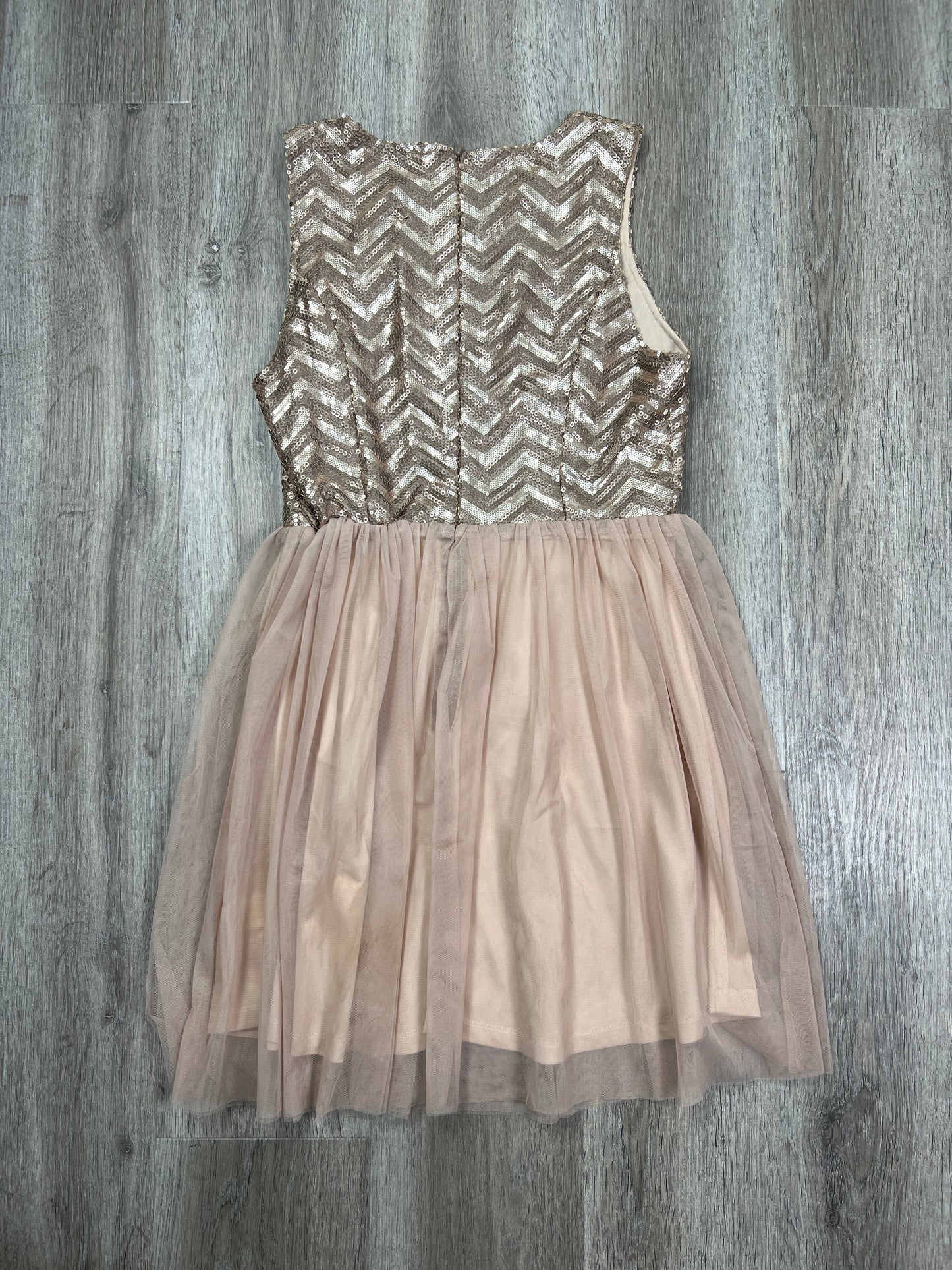 Dress Party Short By Blue Rain In Beige, Size: M